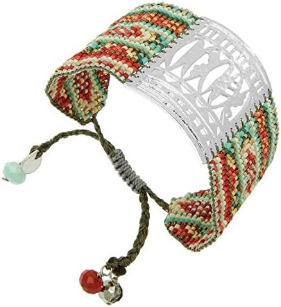 Bracelet Pearl and Silver plate Surfing Rainbow mishky