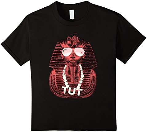 Kids HIP HOP JEWELRY KING TUT T-SHIRT COSTUME EGYPTIAN MEN ABS 10 Black