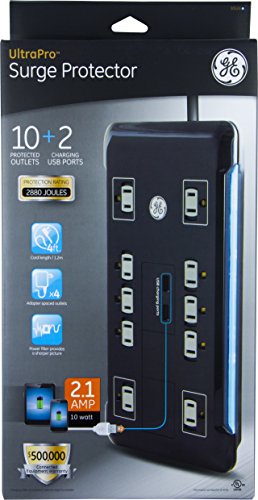 GE-30522-Surge-Protector-7-Outlets-1080J-4-Cord-Black
