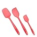 3-Piece Rubber Spatula Set with comfortable wide handle,Silicone Head is Heat Safe & Gentile on Nonstick Surfaces,For Baking or sauteing