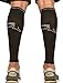 Graduated Calf Compression Shin Sleeves: (1 Pair) Footless Leg Guard and Athletic Running Sleeve for Recovery and Shin Splint Support