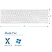 Macally Slim USB Wired Keyboard for Mac and Windows PC - Full Size 104 Key Layout & 16 Shortcut Keys - Scissor Keycaps for Smooth Typing - Mac Wired Keyboard with Numeric Keypad