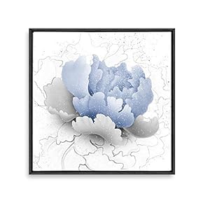 Framed Canvas Wall Art Sketch Canvas Prints Home Artwork Decoration for Living Room,Bedroom - 16x16 inches