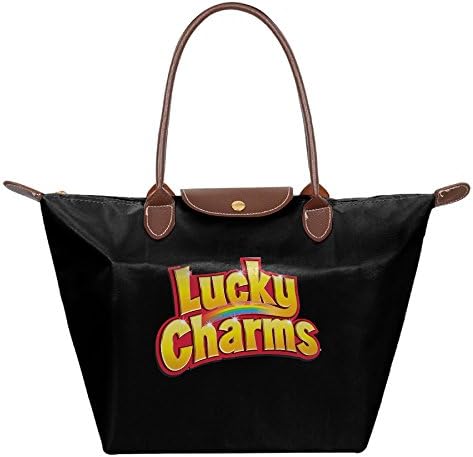 FALKING Women's Lucky Charms Logo Waterproof Totes Messenger Bags For Beach Shopping With Zipper