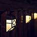 [Warm Light] XLUX S55 Solar Powered Lights for House Outdoor Landscape Garden Fence Lamp, Soft White, 2 Pack