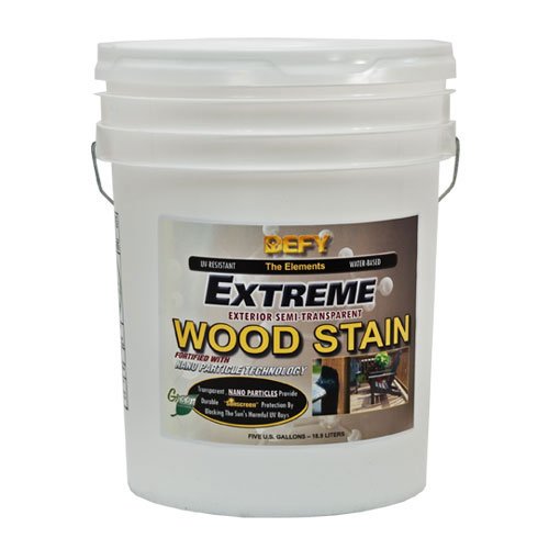 DEFY Extreme 5 Gallon Exterior Wood Stain, Crystal Clear