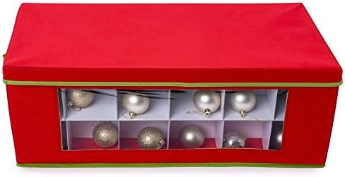 Home Treats 36 Bauble Storage Box. Christmas Tree Decoration Organiser
