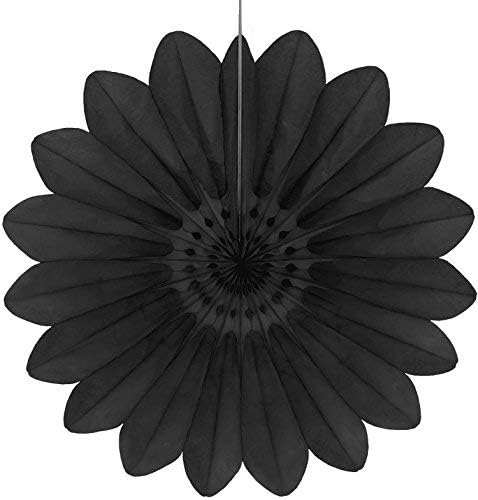 Tigers on the Loose - Black 010 - Paper Fan 67cm, Eco-Friendly Paper Decoration, Great for Window Display, Party Decoration, Wedding Decor, Christening Decor
