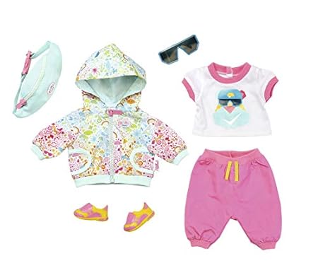 Zapf Creation 827192 Baby Born Play&Fun Deluxe Fahrrad Outfit, rosa, weiß, Mint