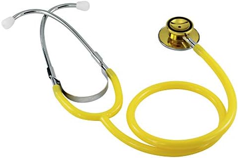 Dual Head Stethoscope Nurse Stethoscope - Yellow