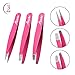 3 Premium Stainless Steel Eyebrow Tweezers with Leather Case, Tweezers Set with Slant, Straight and Pointed Tips - Precision Calibrated - Best Surgical Grade for Eyebrow, Ingrown Hair and Splinters