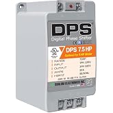 American DPS Digital Phase Converter 7.5HP, Single to 3 Phase, 23A 200-240V | For 5HP(3.7kW) 15A Motor, Input/Output 200-240V, UL-Listed, 1 DPS per 1 Motor Only, Easy Set Up, Digital Phase Shifter