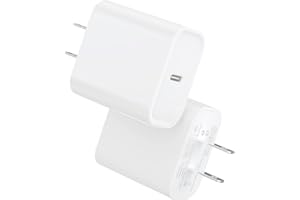 2Pack USB C Charger Block 20W, iGENJUN USB-C Power Adapter - iPhone Charger with Fast Charging Capability, Type C Wall Charger for iPhone 15/15 Plus/15 Pro Max/14 Series, Galaxy, Pixel, Pad - White