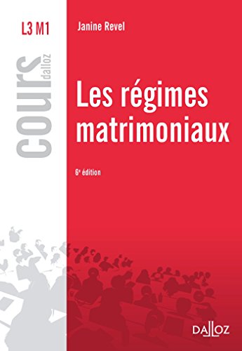 Les  régimes matrimoniaux