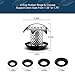 PGFUNNY Plastic Drain Hair Catcher, Anti-Mold Shower Drain Protect Bathtub Drain Cover Match Drain Sizes from 1.35” to 1.75”