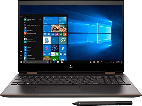 HP Spectre x360, 9th gen Gemcut 15t ,Touch 4K UHD,i7- i7 9750H Hexacore,NVIDIA GeForce GTX 1650 (4GB),1TB NVMe SSD,16GB RAM,Win 10 Pro Pre-Installed by HP, 64GB Neopack Flash Drive, HP Premium Wty