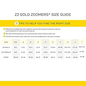 Finis Z2 Gold H Training Fins, Yellow/Black, M: 8.5-10/F: 9.5-11 6 Schnorchelmasken 41GWaBHIFcL. SS300 Kurzes Blatt fördert einen kürzere und schnellere Schläge, wobei es bei gerade genug Antrieb durch das Wasser bleibt
Stärkt die Beine und baut Herz-Kreislauf-Kondition auf
Das Bieggehäuse fängt Wasser beim Schlag nach oben auf und zielt so auf die Oberschenkel- und Gesäßmuskulatur und deren Stärkung ab