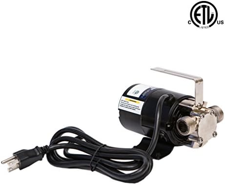 Fpower 115V Transfer Water Pump Portable Self-Priming Transfer Pump with Metal Connectors — 300 GPH, 3/4" Garden Hose