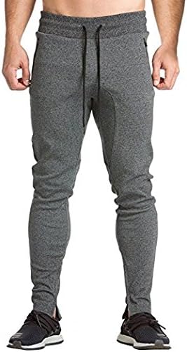 Azyuan Men's Fitness Workout Running Bodybuilding Training Slim Fit GYM Trousers