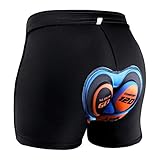 KUYOU 3D Padded Bike Shorts Men Women, Breathable Bicycle Cycling Shorts Underwear, Anti-Slip Elastic Quick Dry MTB Gel Riding Shorts Underpants Sweat Resistant Lightweight