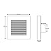 4 Inch Suqare Louvered Vent Covers, HG Power 4