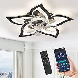 LEDIARY Flower Ceiling Fans with Lights and