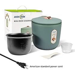 Audecook Small Rice Cooker, 4 Cups Uncooked
