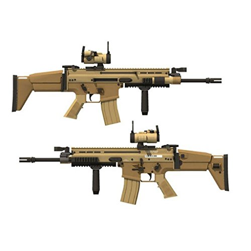 Scar-L Model DIY Assault Rifle 1:1 Scale 3D Papercraft Model Cosplay for Kids Adults Gun Weapon Handmade Toy