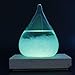 Storm Glass Clear Weather Predictor and Barometer Decoration Unique Home and Office Desktop Gift (LED Base Included!)
