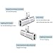 Headphone Adapter for iphone7/7Plus/8/8Plus/X/XS/XR/XS Max Headset Splitter Adapter,Earphone Jack Dongle Convertor 2 in 1 Cable Charger Accessorises AUX Audio Connector Fast Car Adapter Silver Whitethumb 1