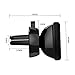 Car Phone Holder, DB DEGBIT [4 Metal Plates] Magnetic Phone Mount Air Vent Mount Cradle, 360 Degree Swivel Universal Car Mount for iPhone 7/7 Plus/6S/6s Plus/6/5S/SE Samsung Huawei