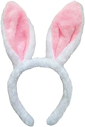 Crazy Night Kids Cute Easter Bunny Ears Headband Costume Accessories (A)