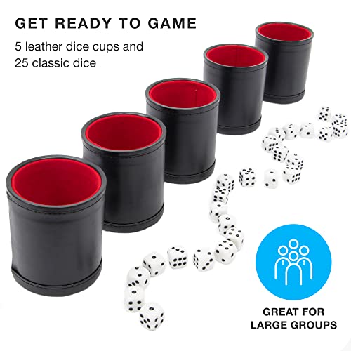 Brybelly Dice Set with Dice Shaker Cup Perfect for Casino Dice Game