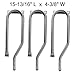 LURIS YB817(3-pack) Barbecue Replacement Stainless Steel Burner for Jenn Air 720-0336, 720-0337, 740-0142, Nexgrill, Sams Club and Members Mark Gas Grill Models (15 13/16