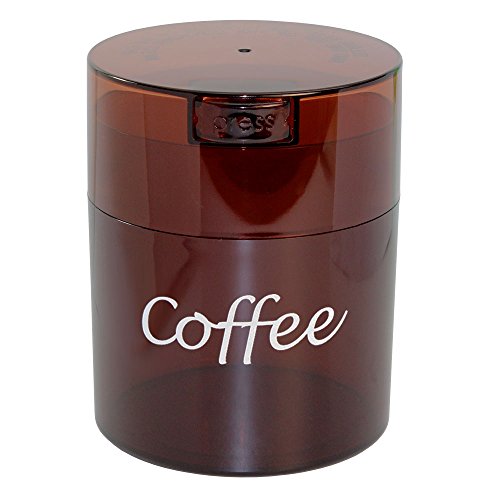 Coffeevac 1/2 lb - The Ultimate Vacuum Sealed Coffee Container, Coffee Tint Cap & Body w/Logo