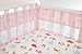 Carter's Sea Collection Secure-Me Crib Liner, Pink