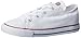 Converse Unisex-Child Chuck Taylor All Star Canvas Low Top Sneaker, Optical White, 1 M US Little Kid