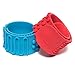 Sensory Slap Fidget Bracelet Bands - 2-Pack - Quiet Tactile Stimulation for ADHD, Autism, Special Needs Kids - Helps Girls & Boys with Stimming Fidgeting and Focus - by Solace (Red & Blue)