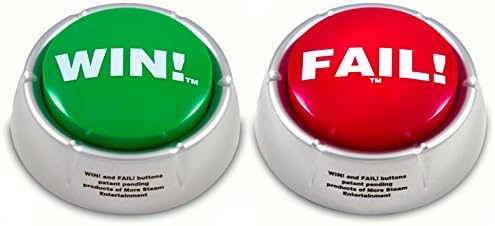 Win and Fail buttons - Combo Pack - Talking Desk Toys