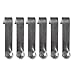 MonkeyJack Pack 6 Durable Strong Single Button Snap Clips 8mm - Kayak Paddle Spring Clip - Tent Pole - Awning Accessories