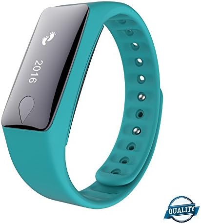 Smart Bracelet Bluetooth APP Heart Rate Meter Smart Watch Touch Screen for iPhone &amp; Android phones(BLUE)