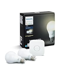Philips Hue blanco A19   Kit de arranque de bombillas Led equivalentes a 60 W