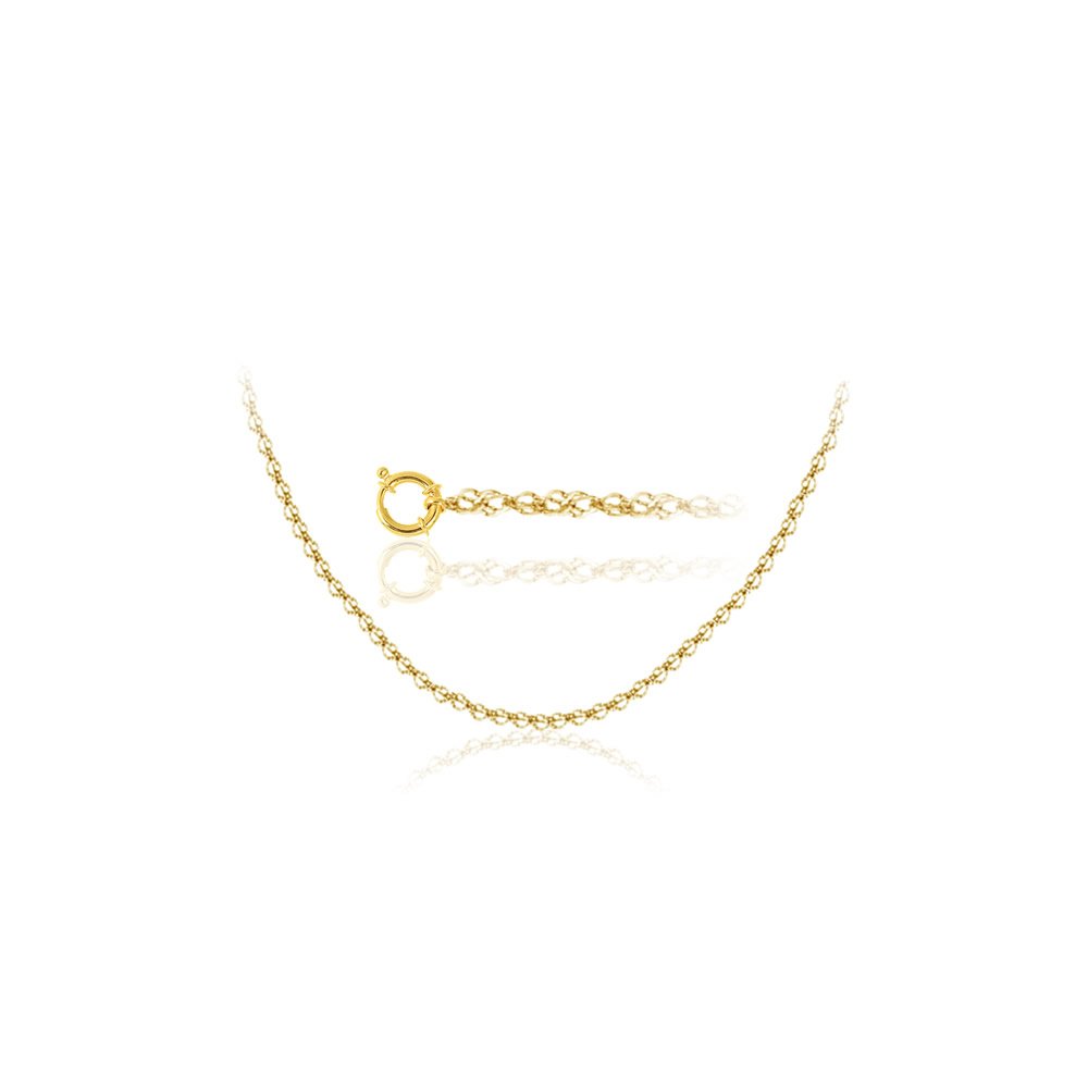 Studs Galore Singapore Chain in 18K Yellow Gold -18