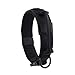 Yunlep Adjustable Tactical Dog Collar Military Nylon Heavy Duty Metal Buckle with Control Handle for Dog Training(L,Black)