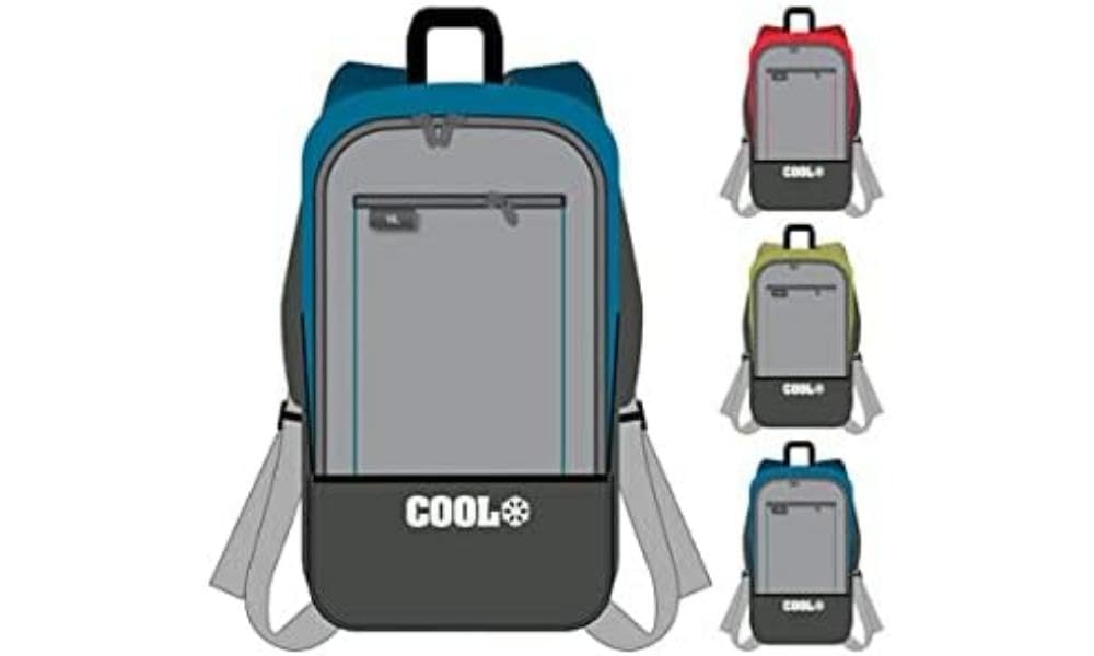 Koopman International b.v. 73753 Backpack Cooler 10 L with 2 Compartments, Unisex, Adults, 36 x 23 x 15 cm