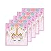 EXIJA Unicorn Party Supplies Set, 16 9inch Dinner Plates+16 7inch Dessert Plates+16 Napkins, Unicorn Plates and Napkins for Birthday Girls Party Favors,Serves 16