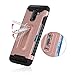 Samsung Galaxy A6 Plus J8 2018 Wallet Phone Case with Tempered Glass Screen Protector Credit Card Holder Kickstand Full Body Silicone Heavy Duty Protective for Glaxay A6+ A6Plus Women Pink Rose Gold