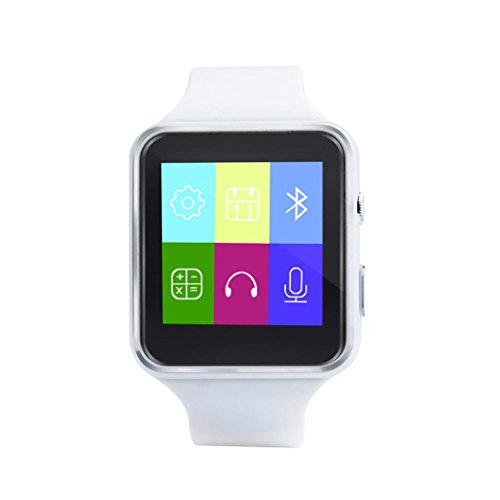 X6 BT3.0 Smart Watch Smartwatch Camera SIM For ios Android For Samsung (White)