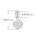 Rockin Beads Brand, 200 Glue on Heart Bails Pendant Hanger Silver Plated 16x8mm