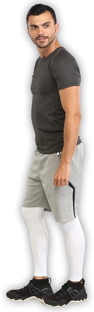 Tough Outdoors Compression Leg Sleeves - Full Leg Sleeves for Men, Women & Youth - Basketball & Football Leg Sleeves - UPF 50 Sun Protection : Clothing